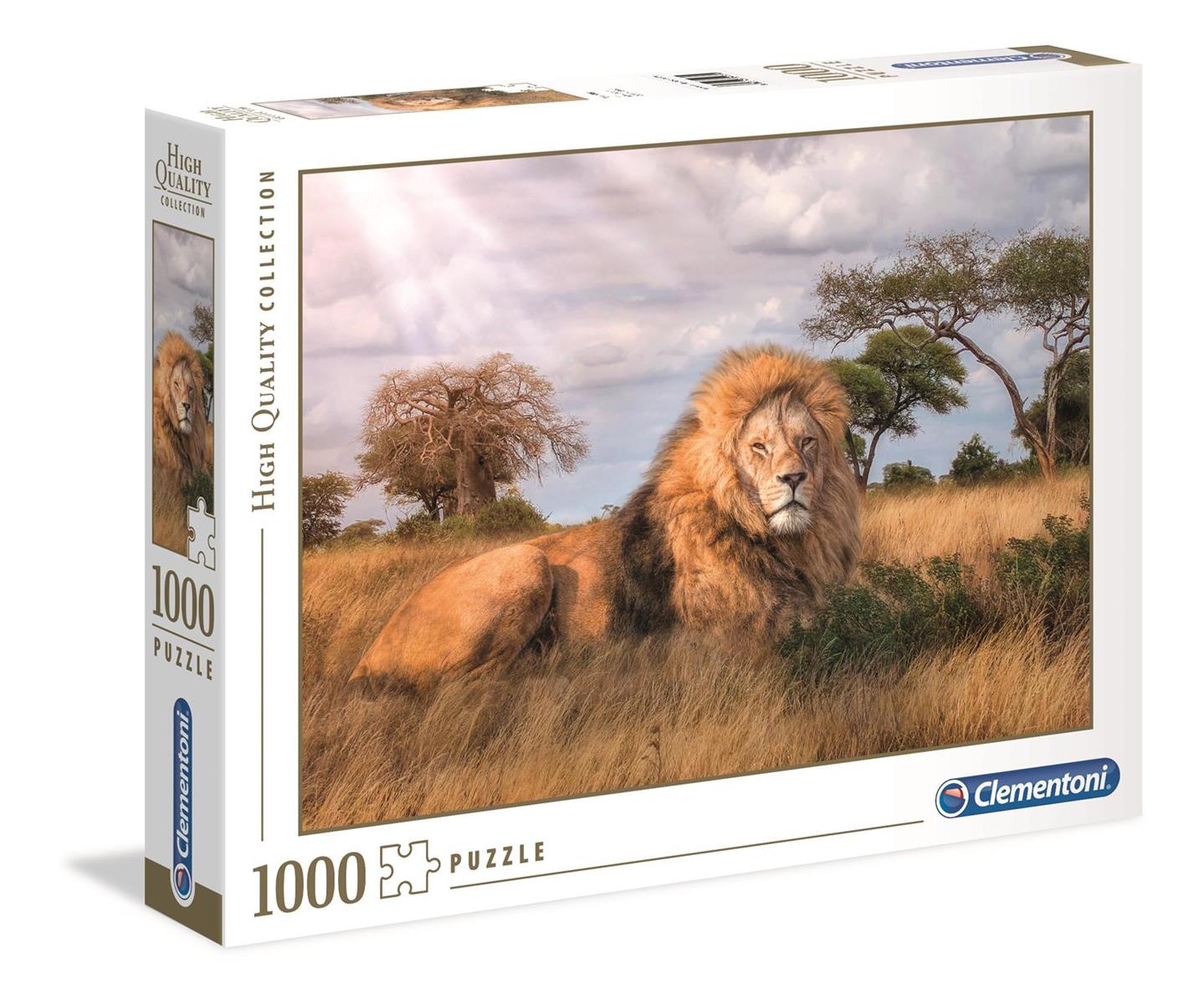 Clementoni High Quality Collection Pussel The King, Lejon, 1000 Bitar