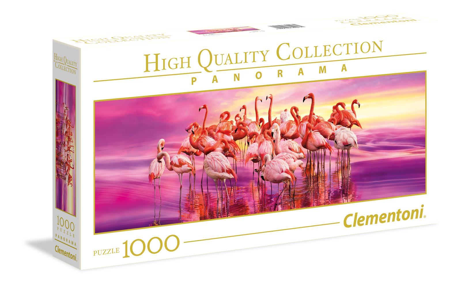 Clementoni High Quality Collection Pussel Flamingos Panorama, 1000 Bitar