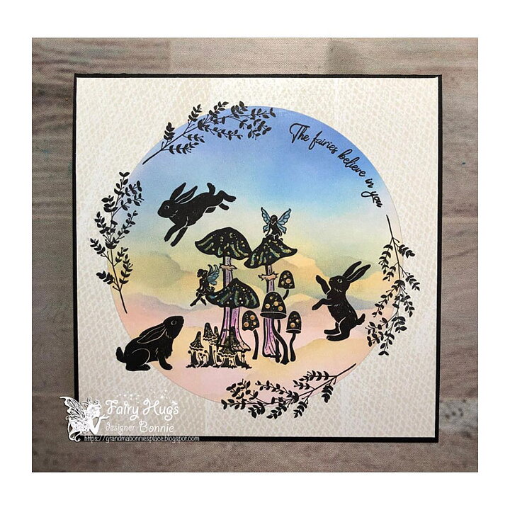 Fairy Hugs Clear Stamps - Woodland Mushrooms