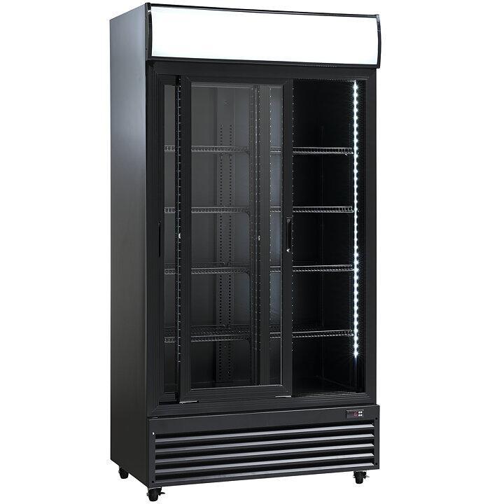 Displaykyl SD 802 BSLE, skjutdörrar, 690 liter