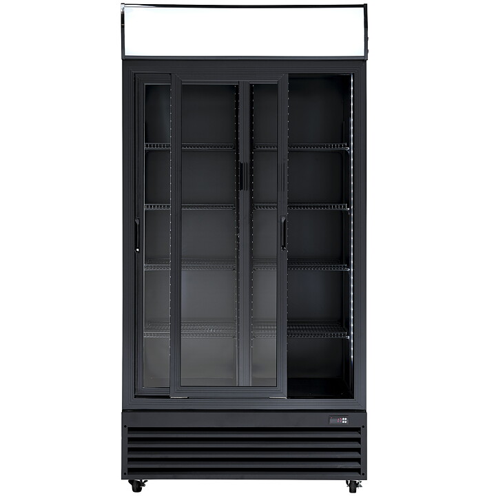 Displaykyl SD 802 BSLE, skjutdörrar, 690 liter