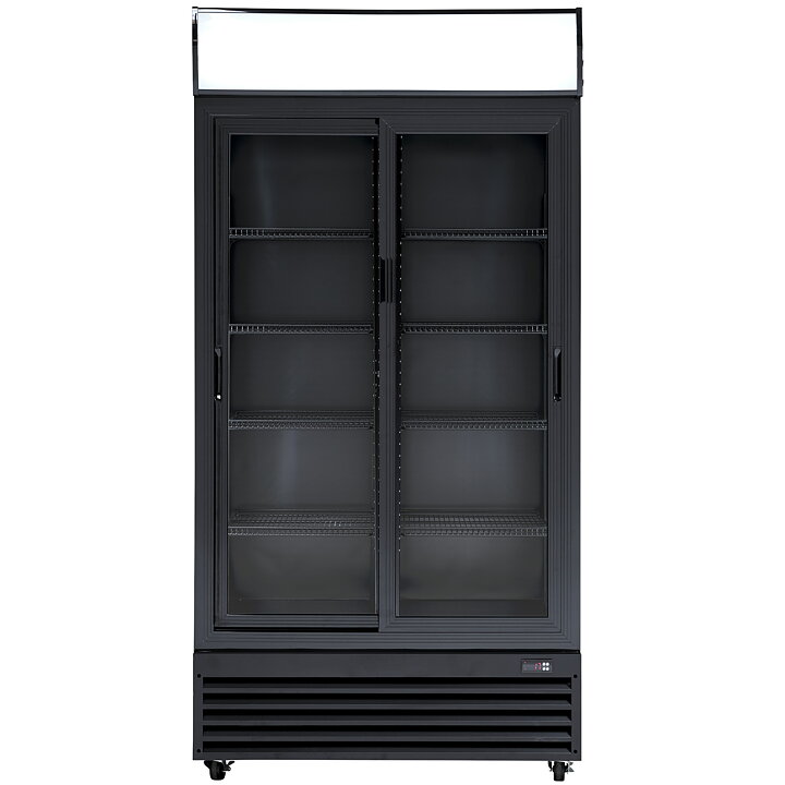Displaykyl SD 802 BSLE, skjutdörrar, 690 liter