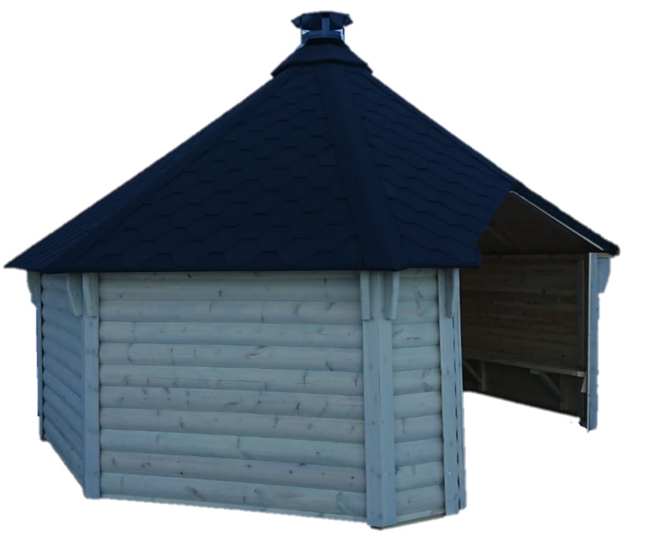 GAPAHUK 16,9m² Halvsirkulære tømmer - 2