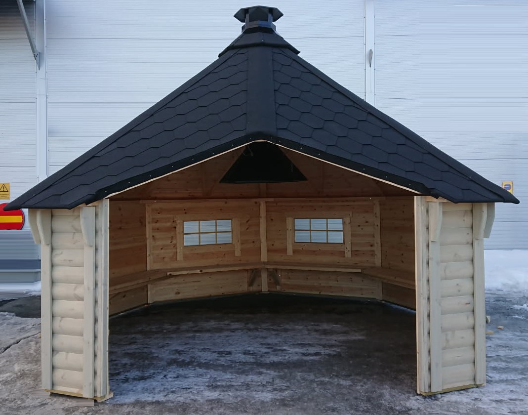 GAPAHUK 16,9m² Halvsirkulære tømmer - 3