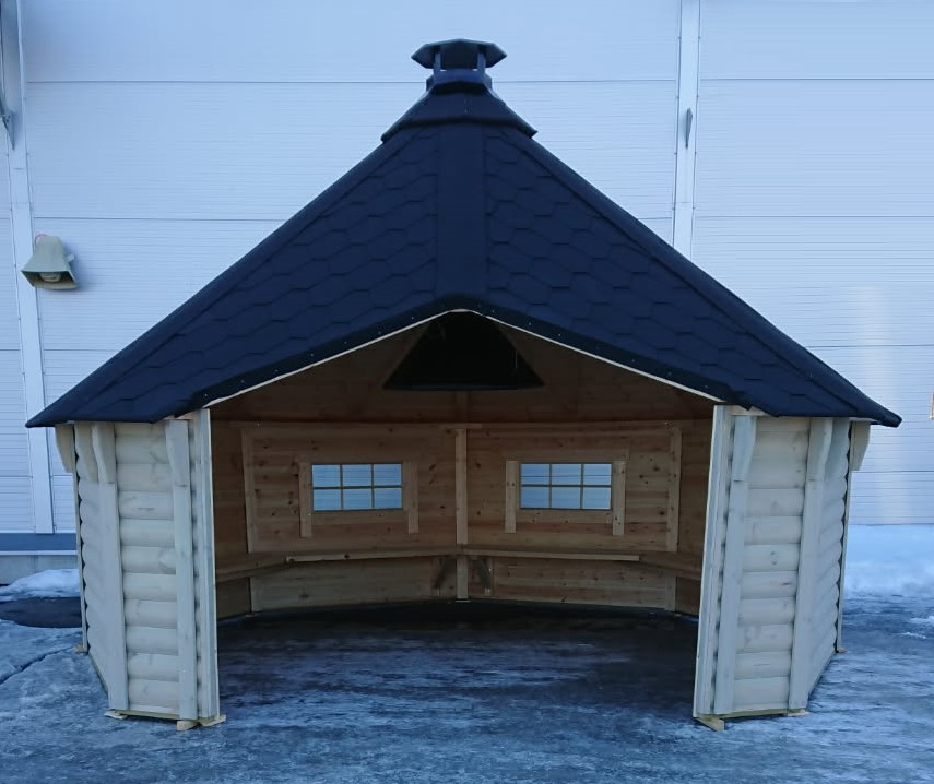 GAPAHUK 16,9m² Halvsirkulære tømmer - 5