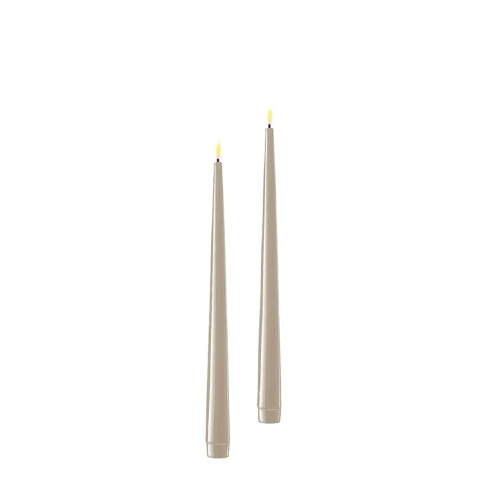 LED-Antikljus Sand 2-pack 28cm 