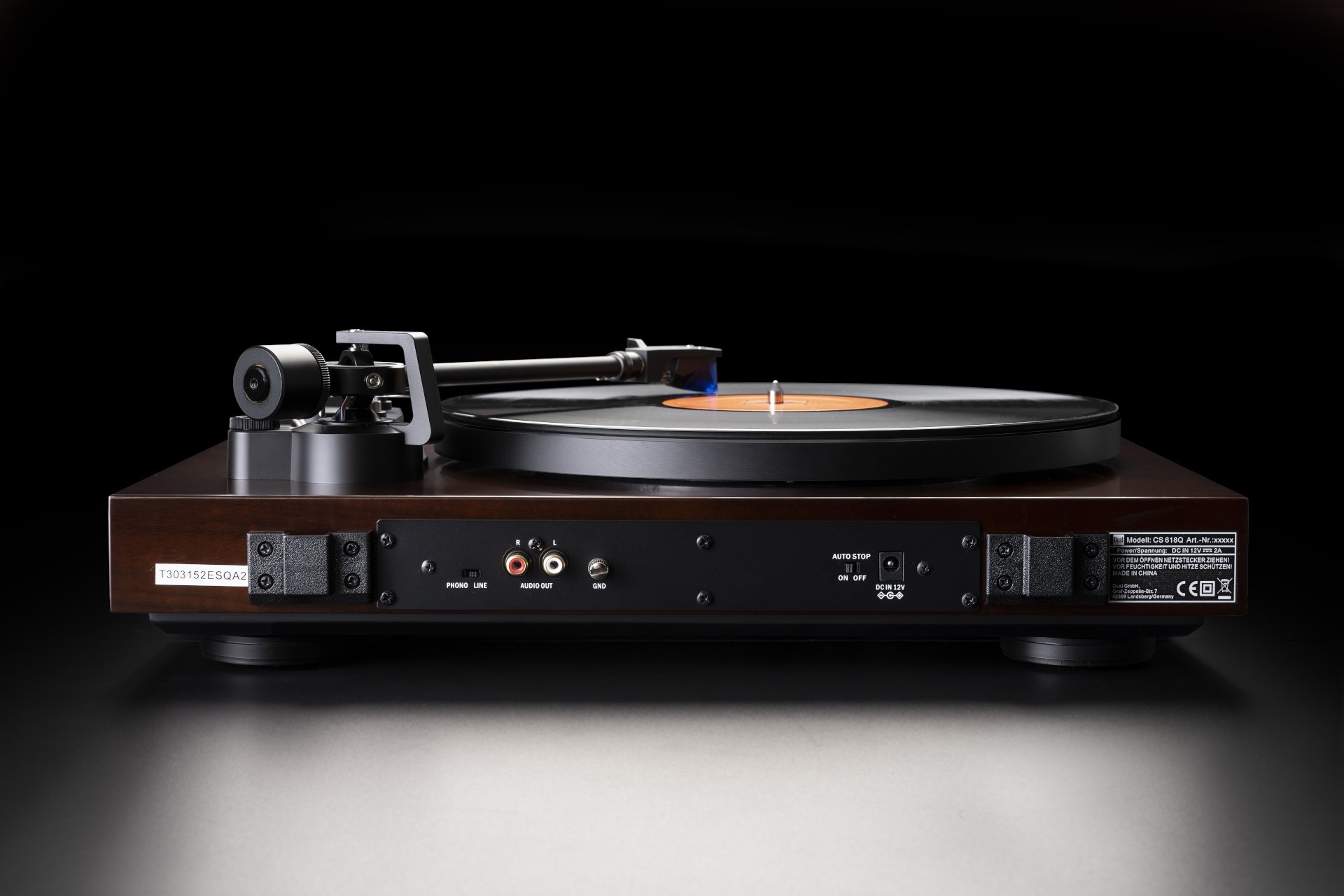 Dual CS-618Q  manuell direktdriven skivspelare med  33, 45 & 78 varv - 9