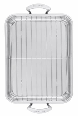 SCANPAN LÅNGPANNA INDUKTION MED GALLER 43,5X28,5 CM - 3