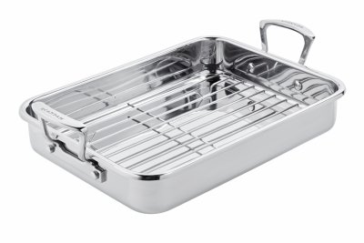 SCANPAN LÅNGPANNA INDUKTION MED GALLER 43,5X28,5 CM