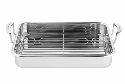 SCANPAN LÅNGPANNA INDUKTION MED GALLER 43,5X28,5 CM - 2