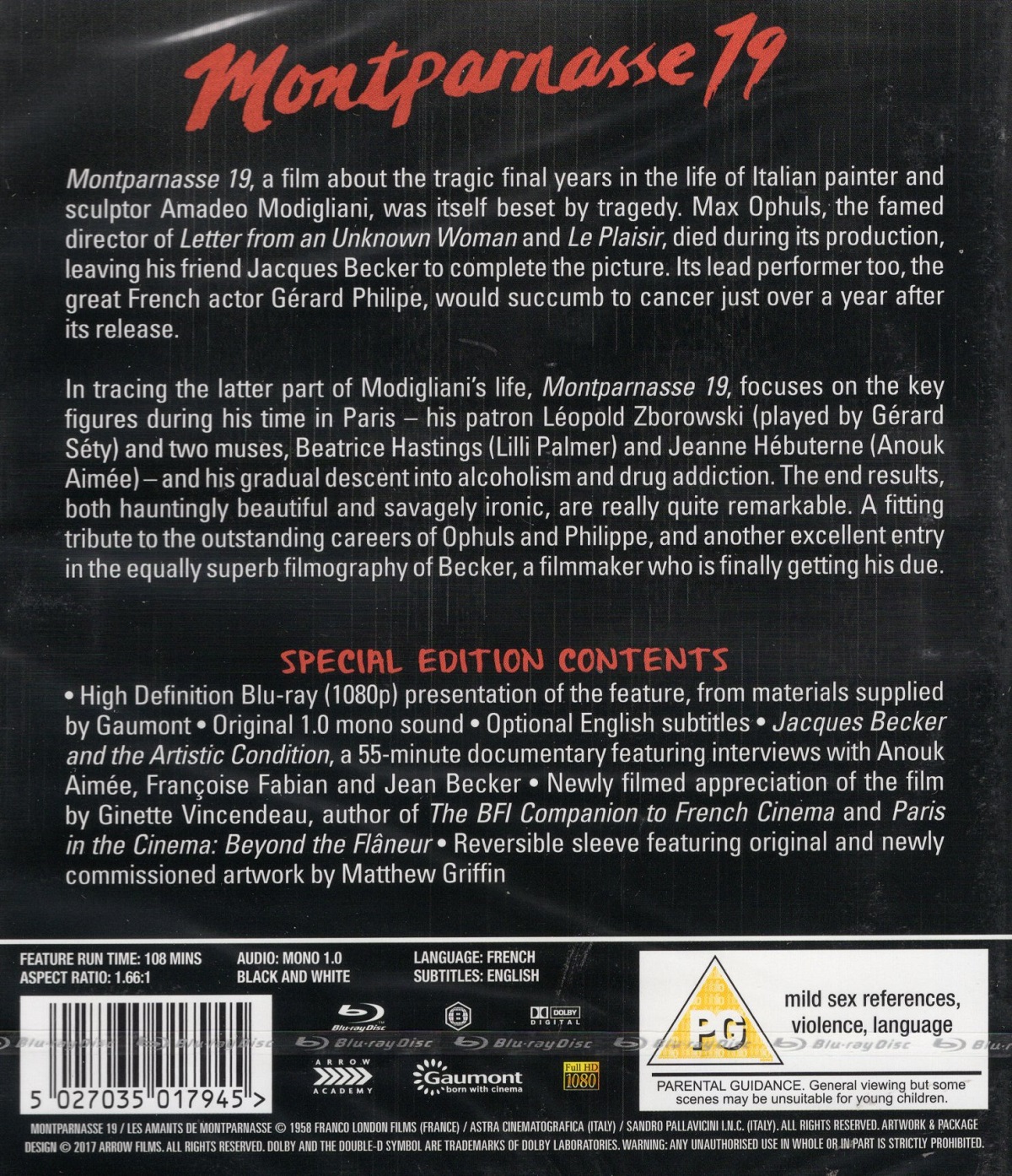 Montparnasse 19 (ej svensk text) (Blu-ray) - 2