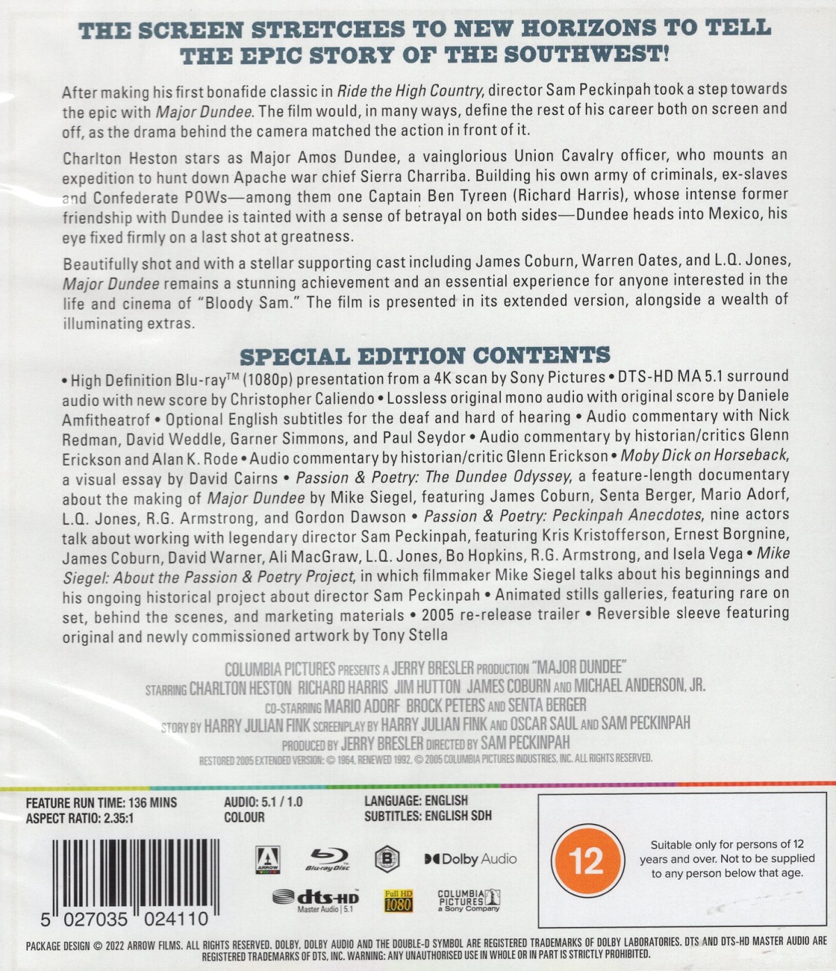 Major Dundee (ej svensk text) (Blu-ray) - 2