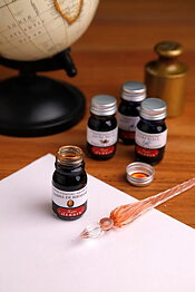 J.Herbin Glaspenna 18 cm - Svart