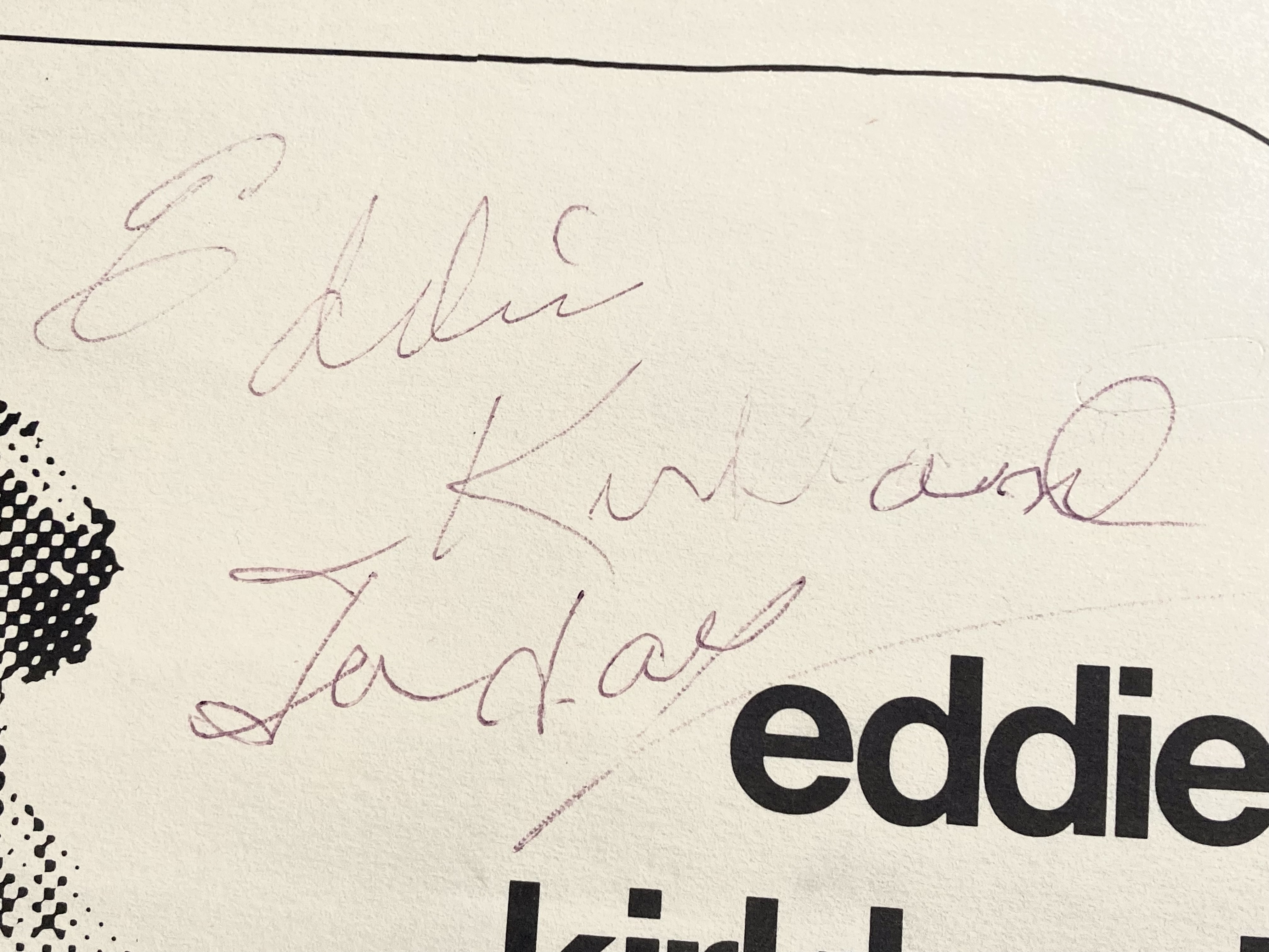 EDDIE KIRKLAND BLUES BAND - Stockholm 10 Maj Konsertaffisch (circa 1983) - 2