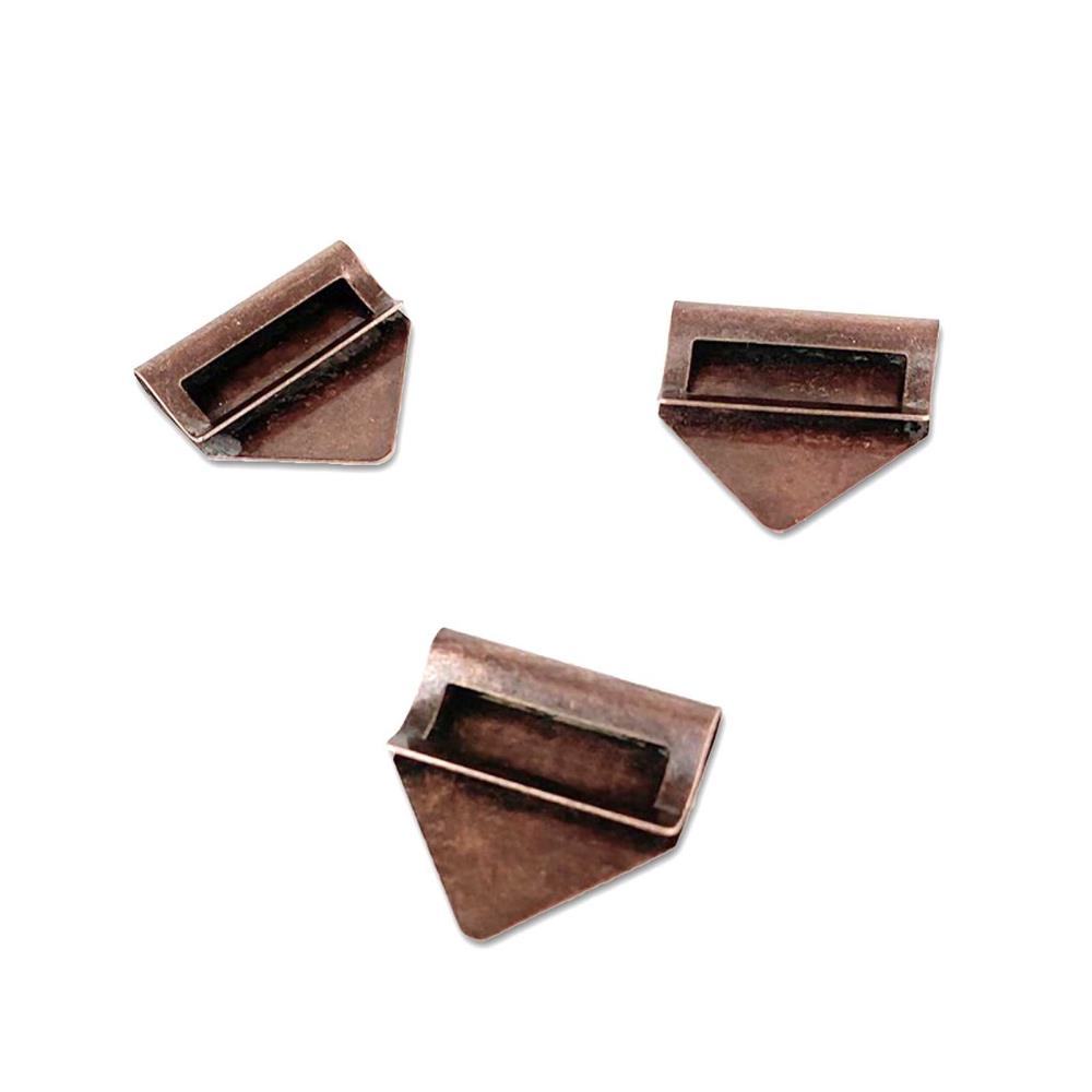 49 And Market - Curators Essential Metal Index Clips 8/Pkg - Antique Brass - 2