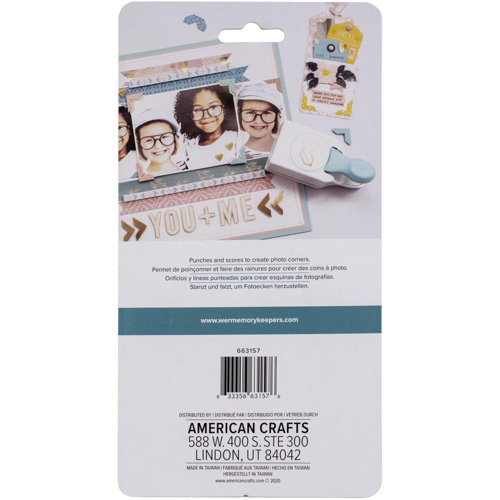 We R - Embossing Punch - 1" Photo Corners - 3