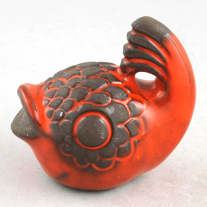ベース・ノーマン  レッドの魚　8cm  1960年代