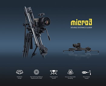 Zeapon Micro3 M700 Double Distance Slider 77cm 