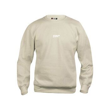 Rundhalsad sweatshirt i unisexmodell Sand, ON DEMAND