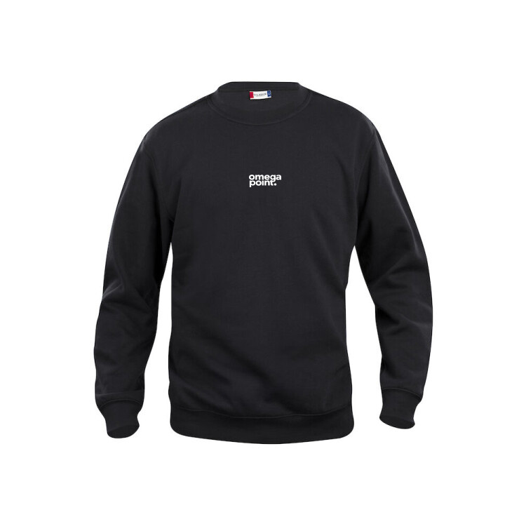 Rundhalsad sweatshirt i unisexmodell Svart, ON DEMAND