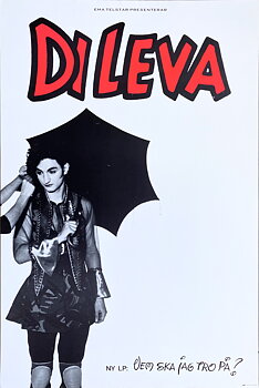 DI LEVA - Vem Ska Jag Tro På? (1987) Tour / LP Promo poster