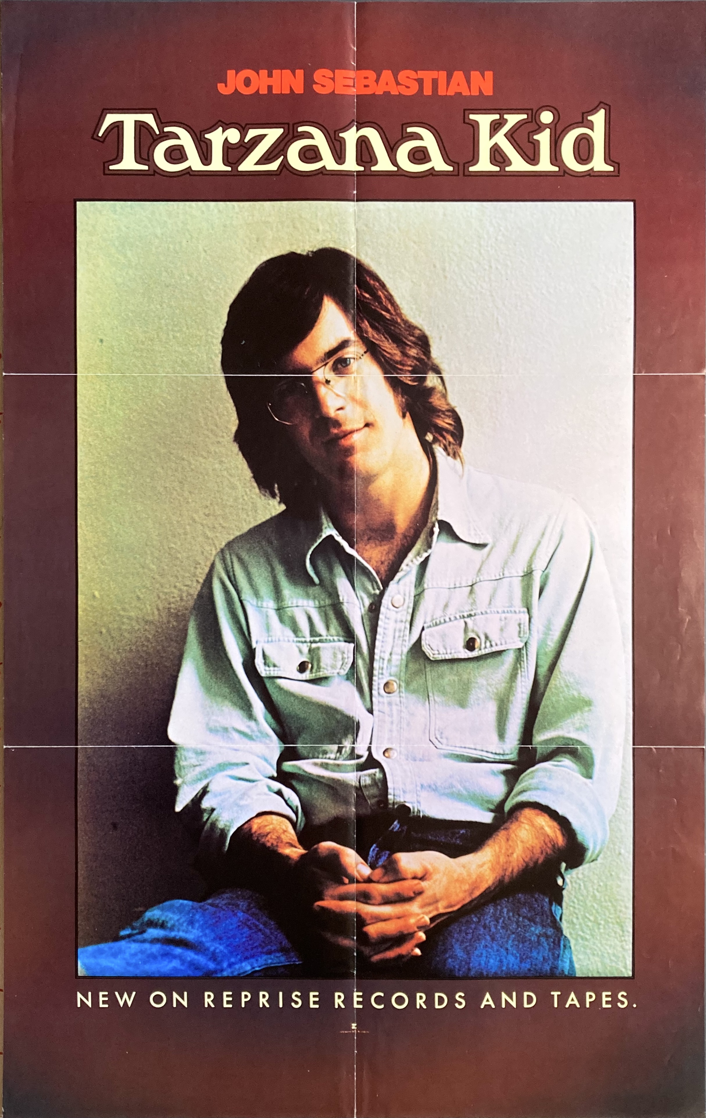 JOHN SEBASTIAN - Tarzana Kid (1974) LP Promo poster