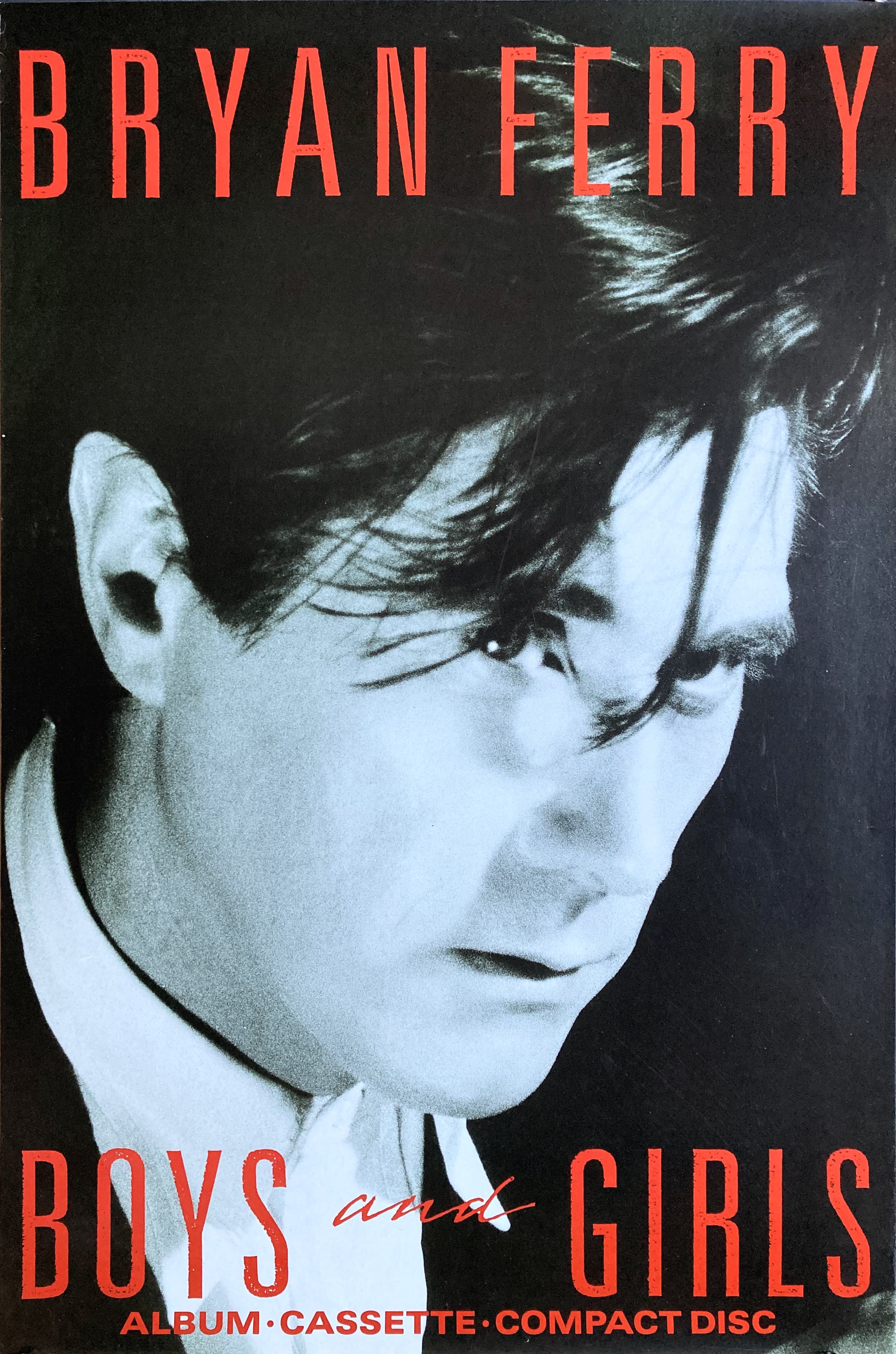 BRYAN FERRY - Boys and Girls (1985) LP/CD Promo poster