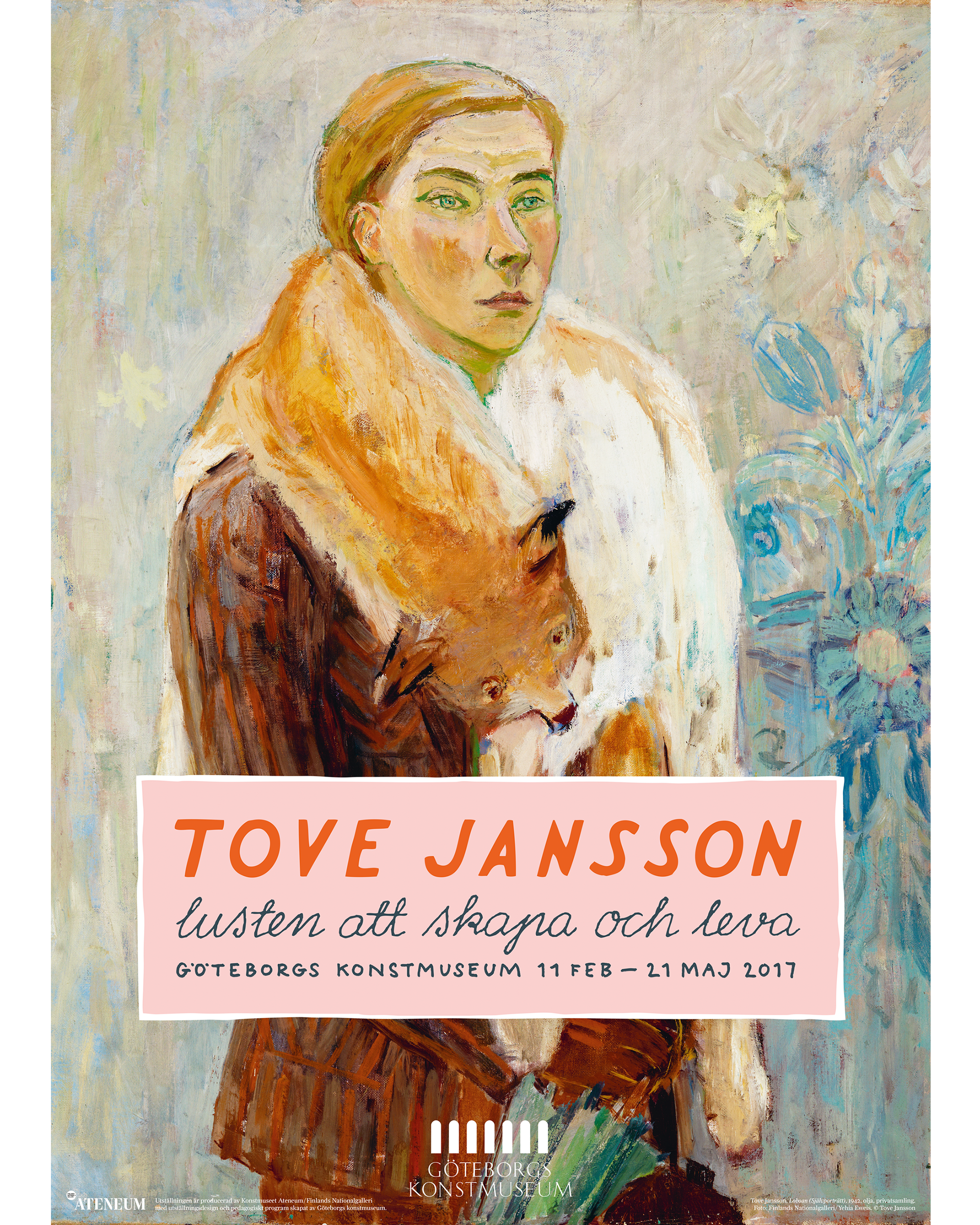 Utställningsaffisch självporträtt, Tove Jansson