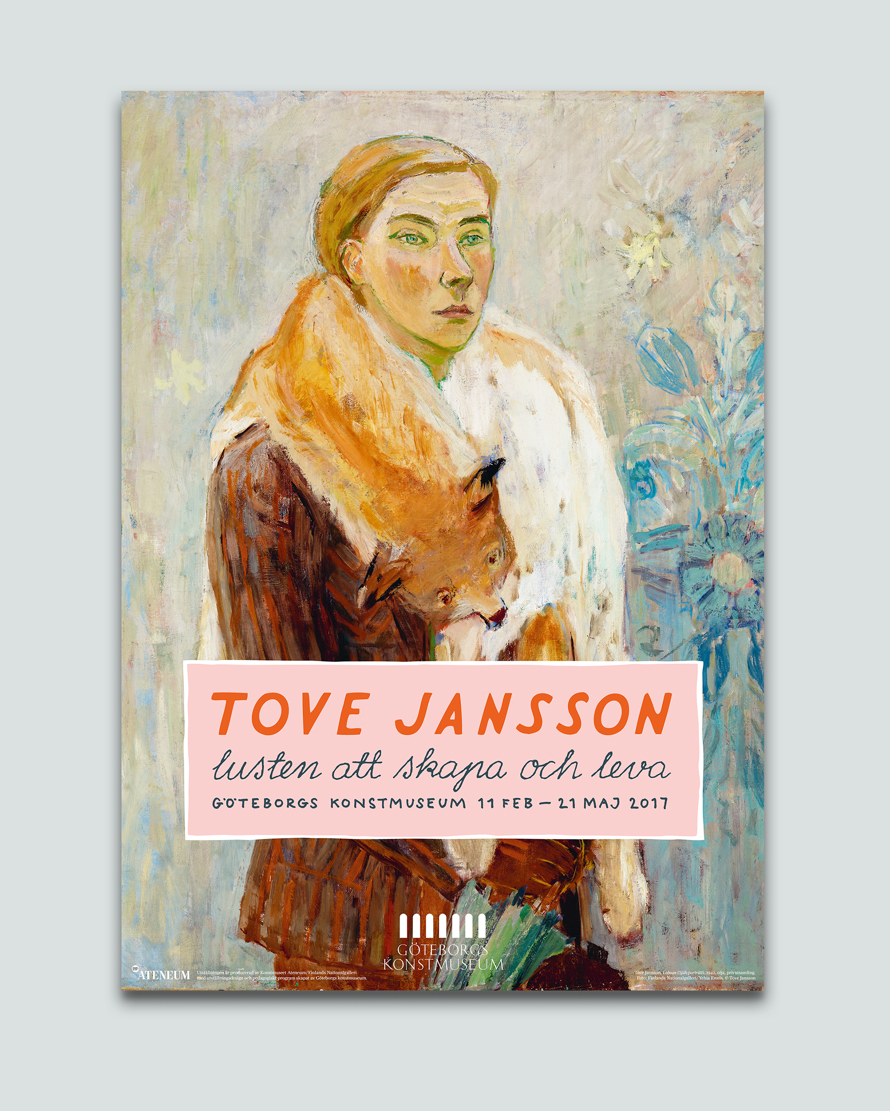 Utställningsaffisch självporträtt, Tove Jansson