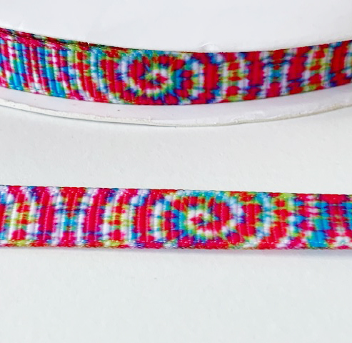 Tryckt band batiksnurr 10mm