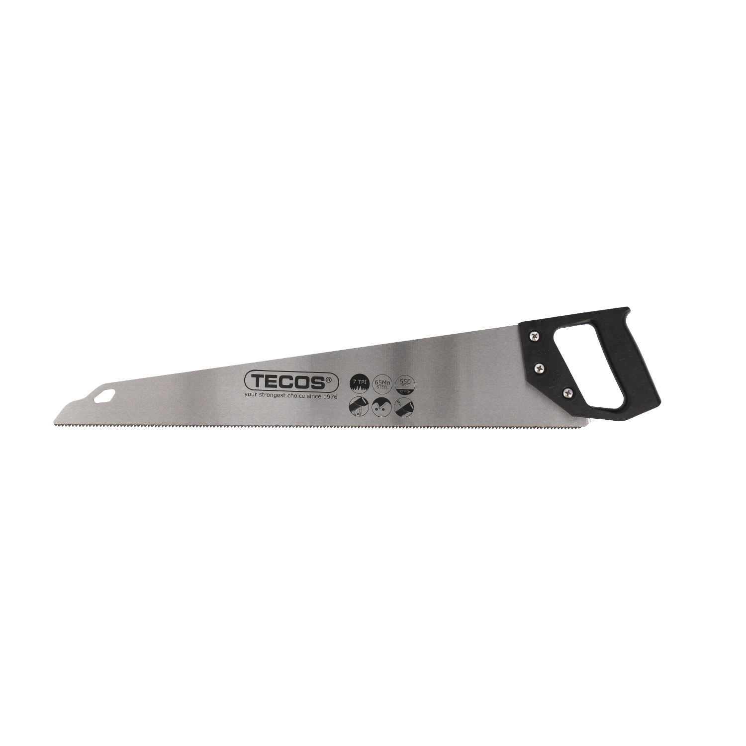 Håndsag U7-22 - 65Mn Steel Bright 550 7 TPI Tecos