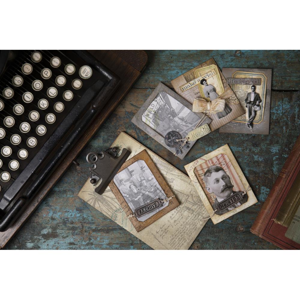 Sizzix - Thinlits Die Set - Vintage Labels - 3