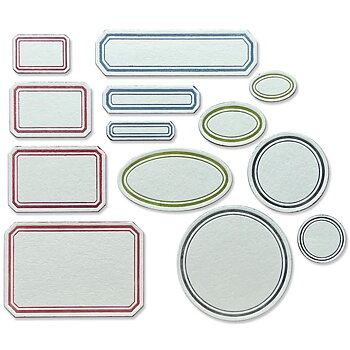 Sizzix - Thinlits Die Set - Vintage Labels