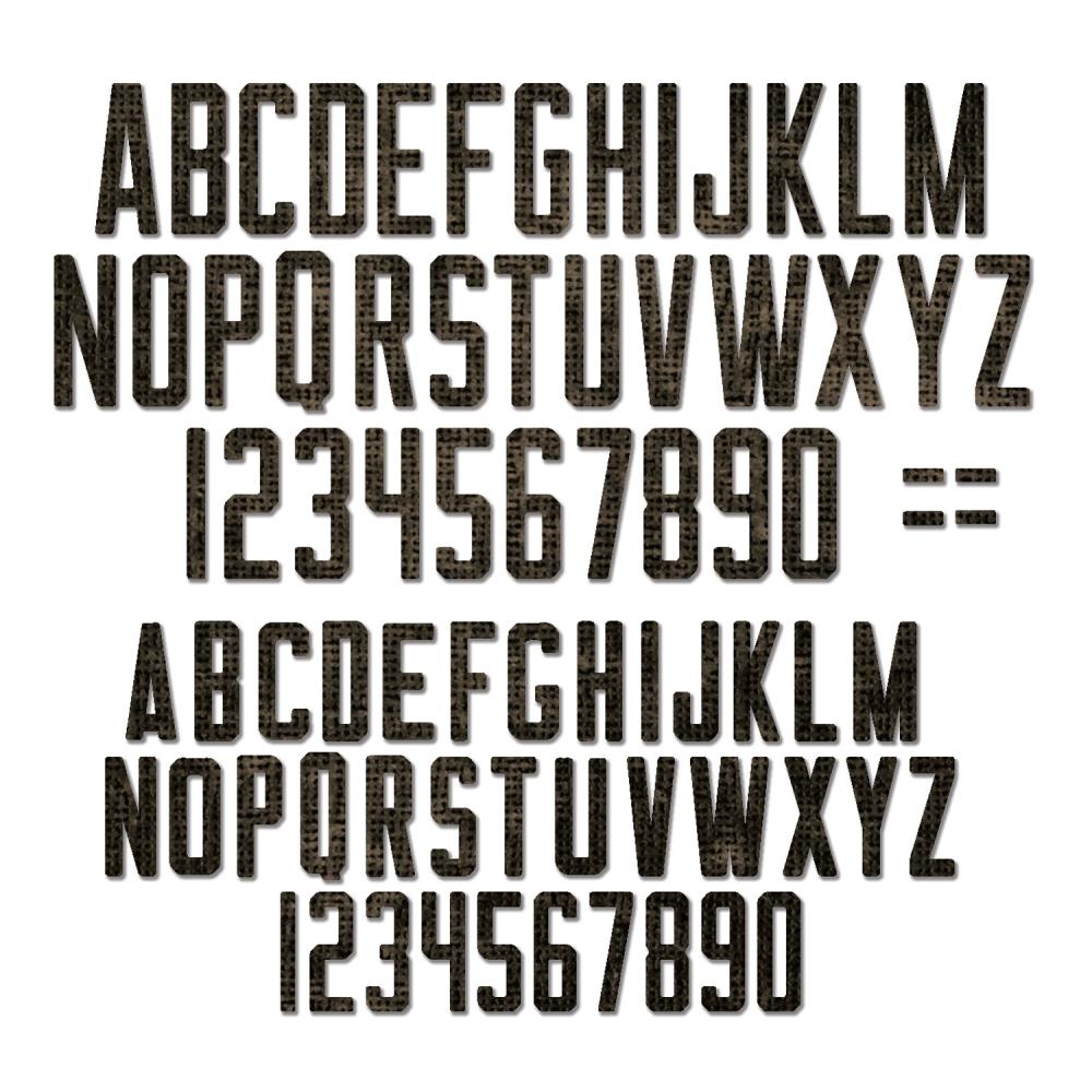 Sizzix - Thinlits Die Set - Alphanumeric Theory - 2