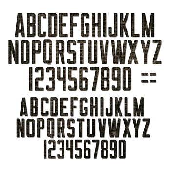 Sizzix - Thinlits Die Set - Alphanumeric Theory
