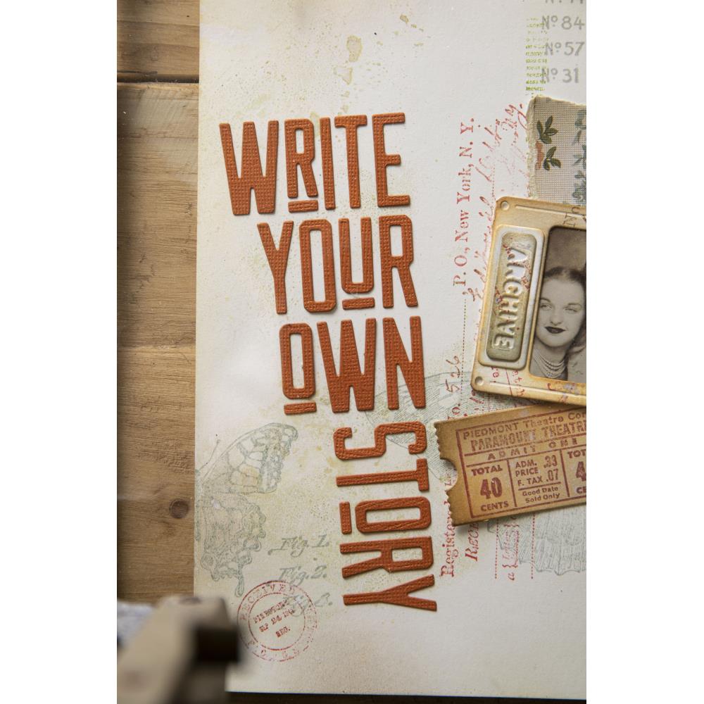 Sizzix - Thinlits Die Set - Alphanumeric Theory - 3