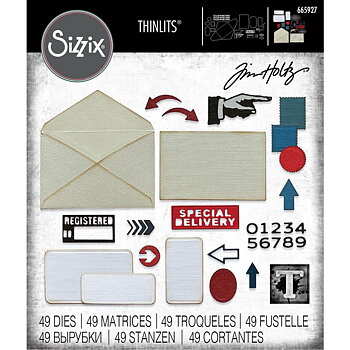 Sizzix - Thinlits Die Set - Postale