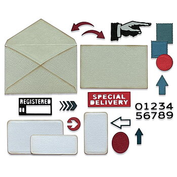 Sizzix - Thinlits Die Set - Postale