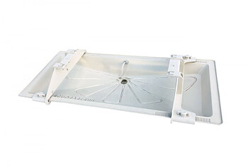 Teleskopbeslag til drypbakke, med varmekabel – 1050 x 400 mm