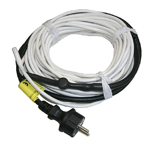 Silikonheizkabel mit Thermostat und Stecker - 6m