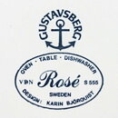 カリン・ビョールクイスト Roséシリーズ 　ブルーフラワーのプレート 4枚  1982年 (25cm)