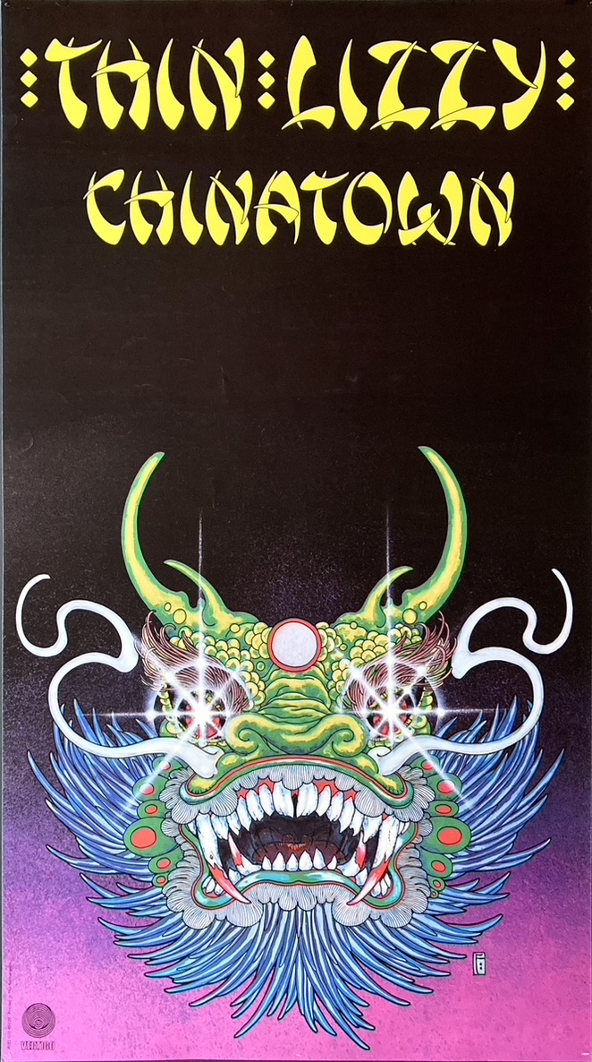 THIN LIZZY - Chinatown (1980) LP Promo poster