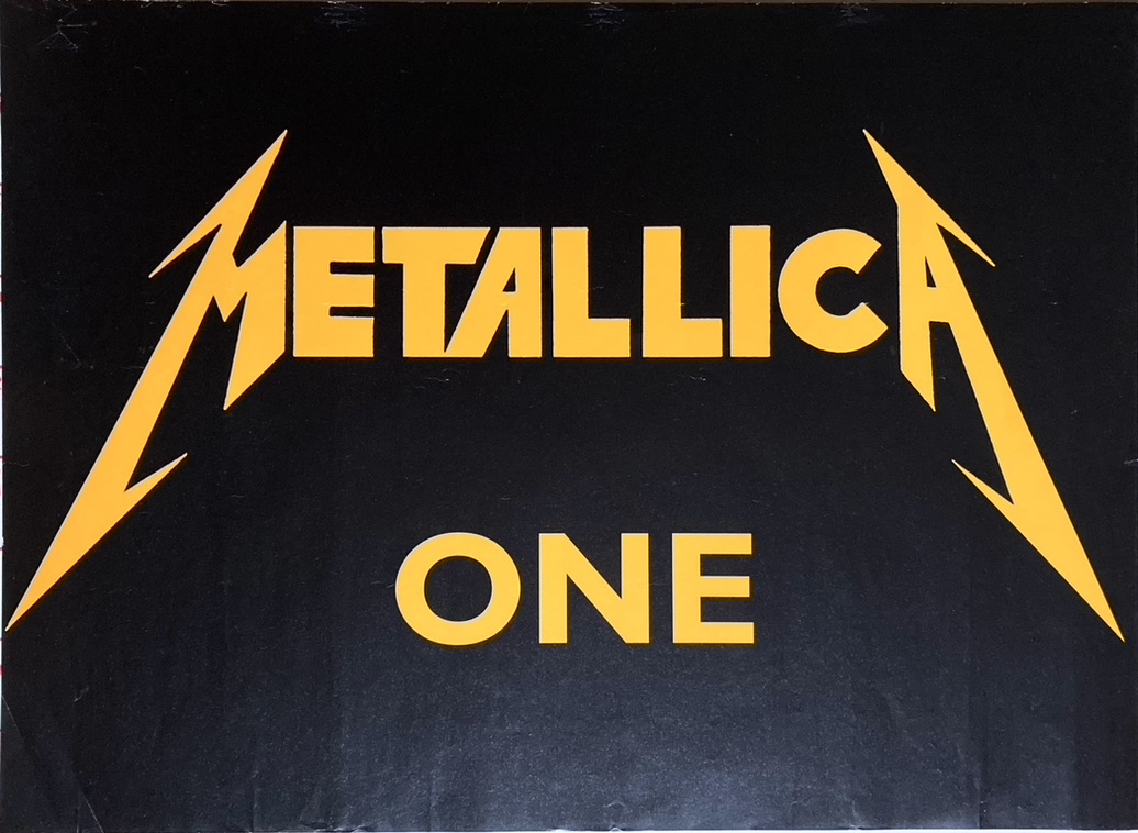 METALLICA - One (1988) single Promoaffisch