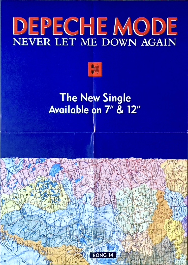 Nostalgipalatset DEPECHE MODE Never Let Me Down Again (1987) single Promo poster