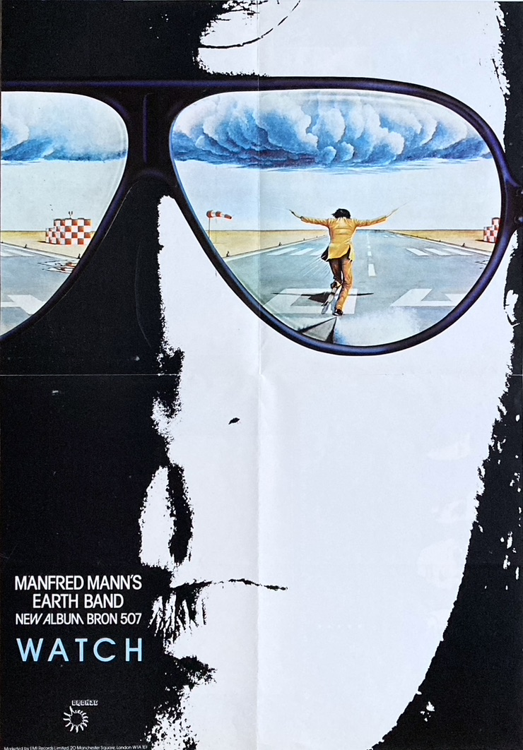 MANFRED MANN'S EARTH BAND - Watch (1977) LP Promoaffisch