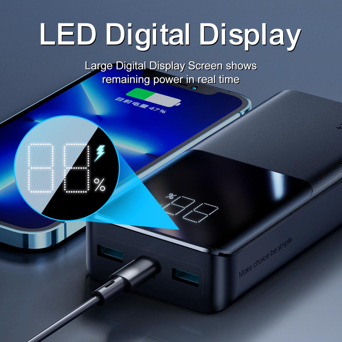 SiGN Super Charge LED Powerbank 20.000mAh, 22.5W - Svart - 6