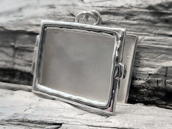 Fotoram/ bildram ca. 20x15mm. hänge, 925-silver
