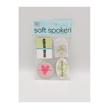 Me & My Big Ideas Stickers Soft Spoken - Best of Friends