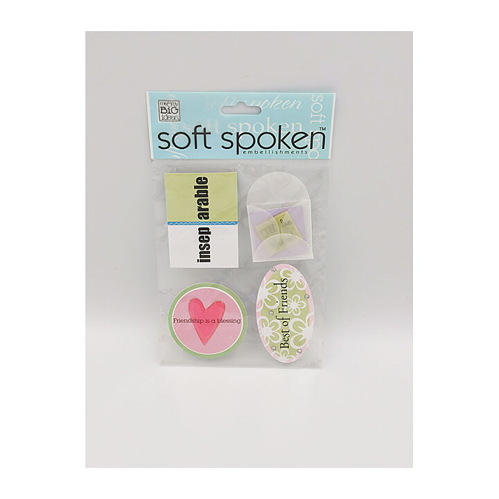 Me & My Big Ideas Stickers Soft Spoken - Best of Friends