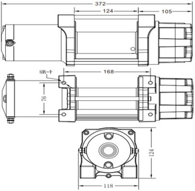 Snöplog 180 cm Frontmontage UTV - 14